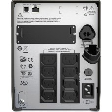 Джерело безперебійного живлення APC Smart-UPS 1500VA LCD, Lin.int., AVR, 8 х IEC, SmartSlot, USB, RJ-45, метал (SMT 1500I)