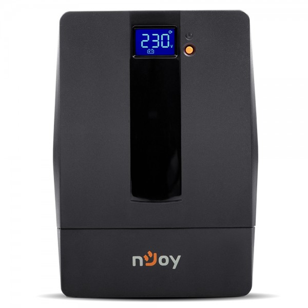 Джерело безперебійного живлення NJOY Horus Plus 1000 (PWUP-LI100H1-AZ01B), Lin.int., AVR, 4 x евро, USB, LCD, пластик (Horus Plus 1000 USB)