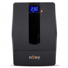 Джерело безперебійного живлення NJOY Horus Plus 1500 (PWUP-LI150H1-AZ01B) Lin.int., AVR, 4 x евро, USB, LCD, пластик (Horus Plus 1500 USB)