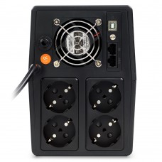 Джерело безперебійного живлення NJOY Horus Plus 1500 (PWUP-LI150H1-AZ01B) Lin.int., AVR, 4 x евро, USB, LCD, пластик (Horus Plus 1500 USB)