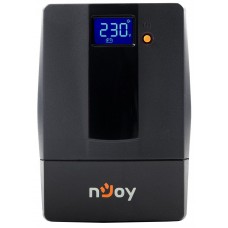 Джерело безперебійного живлення NJOY Horus Plus 600 (PWUP-LI060H1-AZ01B) Lin.int., AVR, 2 x евро, USB, LCD, пластик (Horus Plus 600 USB)
