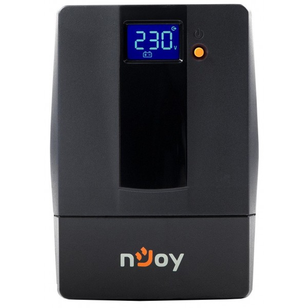 Джерело безперебійного живлення NJOY Horus Plus 600 (PWUP-LI060H1-AZ01B) Lin.int., AVR, 2 x евро, USB, LCD, пластик (Horus Plus 600 USB)