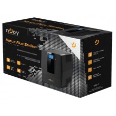 Джерело безперебійного живлення NJOY Horus Plus 600 (PWUP-LI060H1-AZ01B) Lin.int., AVR, 2 x евро, USB, LCD, пластик (Horus Plus 600 USB)