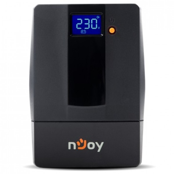 Джерело безперебійного живлення NJOY Horus Plus 800 (PWUP-LI080H1-AZ01B) Lin.int., AVR, 2 x евро, USB, LCD, пластик (Horus Plus 800 USB)