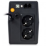 Джерело безперебійного живлення NJOY Horus Plus 800 (PWUP-LI080H1-AZ01B) Lin.int., AVR, 2 x евро, USB, LCD, пластик (Horus Plus 800 USB)