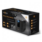 Джерело безперебійного живлення NJOY Horus Plus 800 (PWUP-LI080H1-AZ01B) Lin.int., AVR, 2 x евро, USB, LCD, пластик (Horus Plus 800 USB)