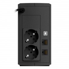 Джерело безперебійного живлення NJOY Keen 600 (UPLI-LI060KU-CG01B) Lin.int., AVR, 2 x евро, USB, пластик (Keen 600 USB)