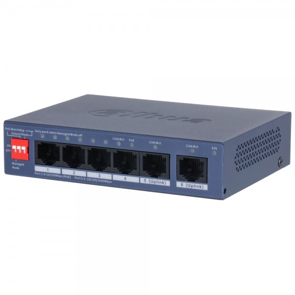 Комутатор Dahua DH-CS4006-4ET2GT-36 PoE (DH-CS4006-4ET2GT-36 PoE)