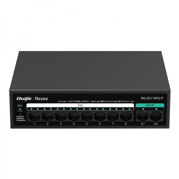 Комутатор Ruijie Reyee RG-ES110FG-P (RG-ES110FG-P)