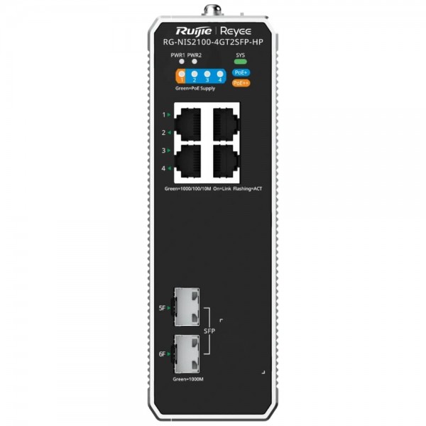 Комутатор Ruijie Reyee RG-NIS2100-4GT2SFP-HP (RG-NIS2100-4GT2SFP-HP)