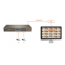Комутатор Tenda TEF1118P-16-150W (TEF1118P-16-150W)