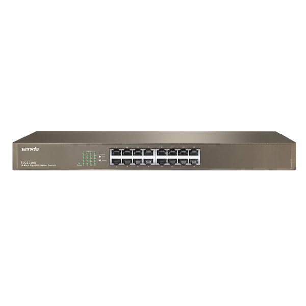 Комутатор Tenda TEG1016G 16port 10/100/1000/BaseT rackmount (TEG1016G)