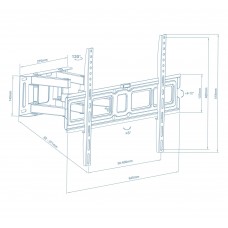Кронштейн Walfix R-514B (VESA600х400) (R-514B)
