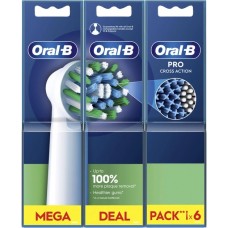 Насадка для зубної електрощітки Braun Oral-B Pro Cross Action EB50RX (6 шт.) (Oral-B Pro Cross Action EB50RX (6))