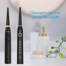 Насадки монопучкові середньої жорсткості для зубної щітки Pecham Black (4820201379622)