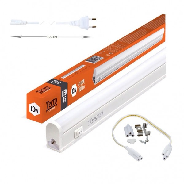 Світильник LED Tecro TL-T5-13W-4.1K 13W 4100K (TL-T5-13W-4.1K)