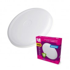 Світильник настінно-стельовий накладний LED круглий ELM 24W 4000К Vega IP40 26-0082 (26-0082)