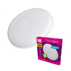 Світильник настінно-стельовий накладний LED круглий ELM 36W 6500К Vega IP40 26-0053 (26-0053)