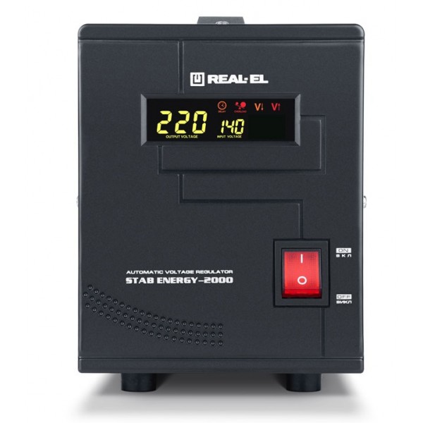Стабілізатор REAL-EL Stab Energy-2000 Black (EL122400013)