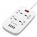 Фільтр живлення ColorWay CW-CHU44QW 4 розетки, 4 USB (1QC3.0+3 AUTO ID), 1.8 м, білий (CW-CHU44QW)