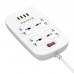 Фільтр живлення ColorWay CW-CHU44QW 4 розетки, 4 USB (1QC3.0+3 AUTO ID), 1.8 м, білий (CW-CHU44QW)