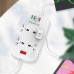 Фільтр живлення ColorWay CW-CHU44QW 4 розетки, 4 USB (1QC3.0+3 AUTO ID), 1.8 м, білий (CW-CHU44QW)