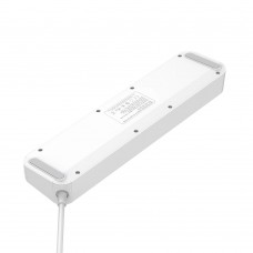 Фільтр живлення ProLogix Premium (PR-SC4408W) 2.5 кВт, 4 розетки, 4 USB, 2 м, з вимикачами, білий