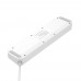 Фільтр живлення ProLogix Premium (PR-SC4408W) 2.5 кВт, 4 розетки, 4 USB, 2 м, з вимикачами, білий