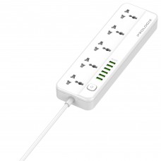 Фільтр живлення ProLogix Premium (PR-SC5614W) 2.5 кВт, 5 розеток, 6 USB AUTO ID, 2 м, білий