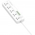 Фільтр живлення ProLogix Premium (PR-SC5614W) 2.5 кВт, 5 розеток, 6 USB AUTO ID, 2 м, білий