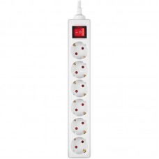 Фільтр живлення REAL-EL RS-6 Protect M 1.8м White (EL122300031)