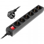 Фільтр живлення REAL-EL RS-6 Protect M 5м Black (EL122300036)