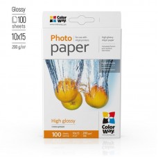 Фотопапір ColorWay глянцевий 200г/м2 10х15см 100 арк. (PG2001004R)