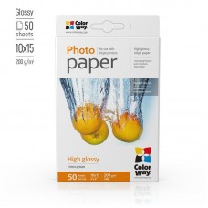 Фотопапір ColorWay глянцевий 200г/м2 10х15см 50 арк. (PG2000504R)
