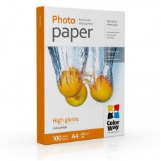 Фотопапір ColorWay глянцевий 260г/м2 A4 100 арк. (PG260100A4)