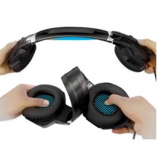 Наушники гарнитура накладные REAL-EL GDX-7500 Black/Blue