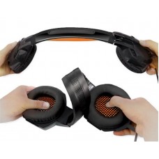 Наушники гарнитура накладные REAL-EL GDX-7700 Black/Orange