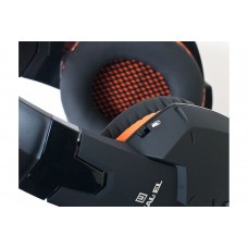 Наушники гарнитура накладные REAL-EL GDX-7700 Black/Orange