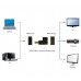 Адаптер Cablexpert HDMI - HDMI, M/F, Г-подібний, чорний (A-HDMI270-FML) пакет