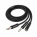 Адаптер ColorWay 3.5 мм - 2х3.5 мм (F/M), 1 м, Black (CW-AD-J2MJ)