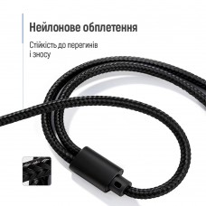 Адаптер ColorWay 3.5 мм - 2х3.5 мм (F/M), 1 м, Black (CW-AD-J2MJ)