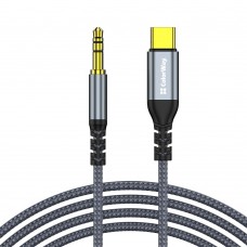 Адаптер ColorWay USB Type-C - 3.5 мм (M/M), 1.2 м, Gray (CW-CBPDJ071-G)