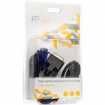 Адаптер PowerPlant (CA911981) DVI-D (М)-VGA(М), 1 м, чорний Адаптер PowerPlant (CA911981) DVI-D (М)-VGA(М), 1 м, чорний