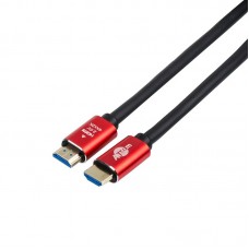 Кабель Atcom HDMI - HDMI V 2.0 (M/M), 4K, 2 м, чорний/червоний (24942) пакет