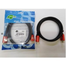 Кабель Atcom HDMI - HDMI V 2.0 (M/M), 4K, 2 м, чорний/червоний (24942) пакет
