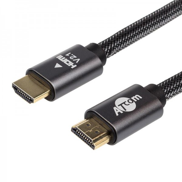 Кабель Atcom Premium HDMI - HDMI V 2.1 (M/M), 3 м, Black (AT23783) пакет (23783)
