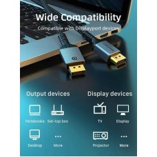 Кабель Cabletime DisplayPort - DisplayPort V 1.4 (M/M), 3 м Black (CD11N)