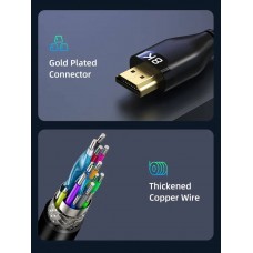 Кабель Cabletime HDMI - HDMI V 2.1 (M/M), 1 м, Black (CH12H)