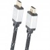Кабель Cablexpert HDMI - HDMI V 2.0 (M/M), 1 м, чорний/сірий (CCB-HDMIL-1M) коробка
