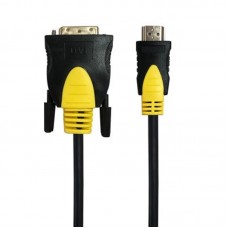 Кабель Maxxter (CCBP-HDMI-DVI-1.8) HDMI-DVI, 1.8м, позолоч., чорний